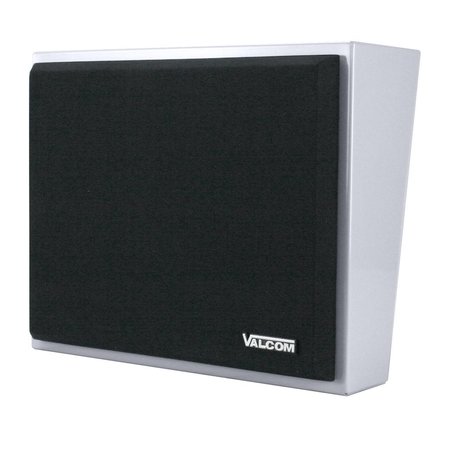 VALCOM 8 Amplified Wall Speaker, Metal, Gray V-1052C